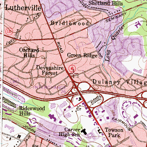 Topographic Map of Fire Museum of Maryland, MD