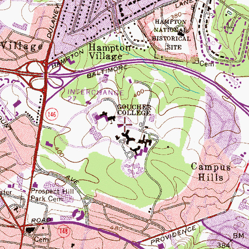 Topographic Map of Haebler Memorial Church, MD