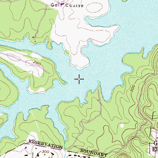 Topographic Map of Kelly Branch, MD