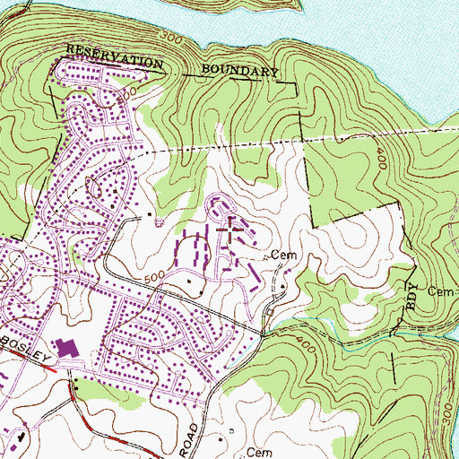 Topographic Map of Overlook, MD