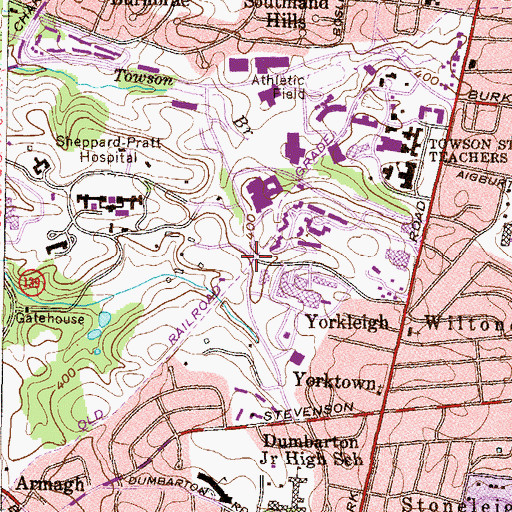 Topographic Map of Sheppard (historical), MD
