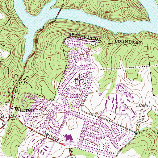 Topographic Map of Springdale, MD