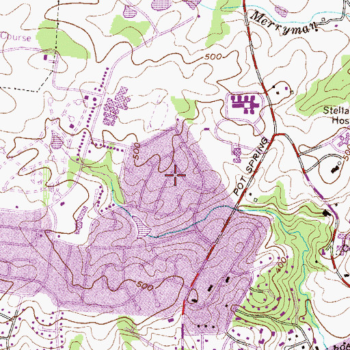 Topographic Map of Springlake, MD