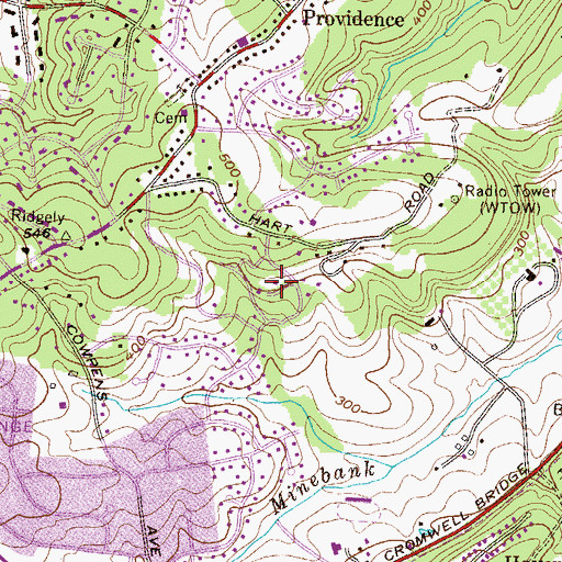 Topographic Map of The Beechs, MD