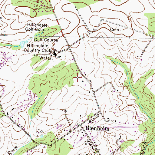 Topographic Map of Woodmont, MD