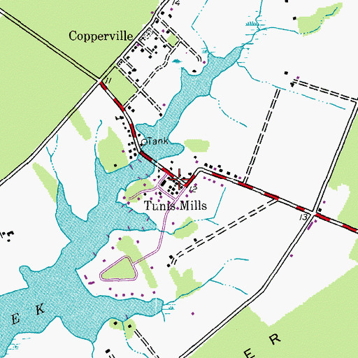 Topographic Map of All Faiths Episcopal Church, MD