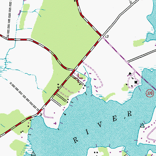 Topographic Map of Anchorage, MD