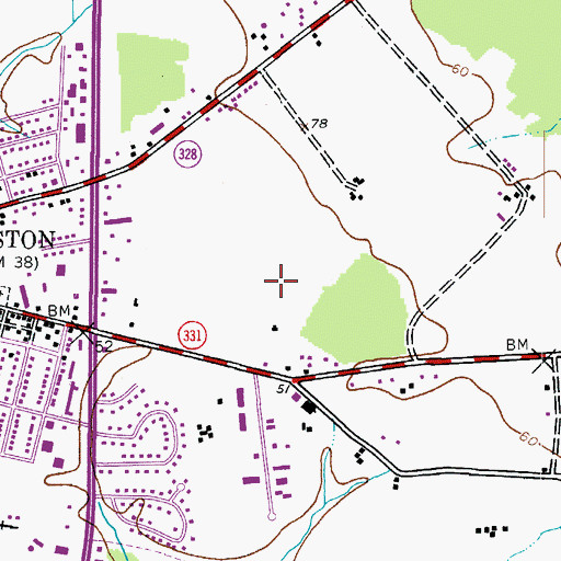Topographic Map of Asbury United Methodist Church, MD