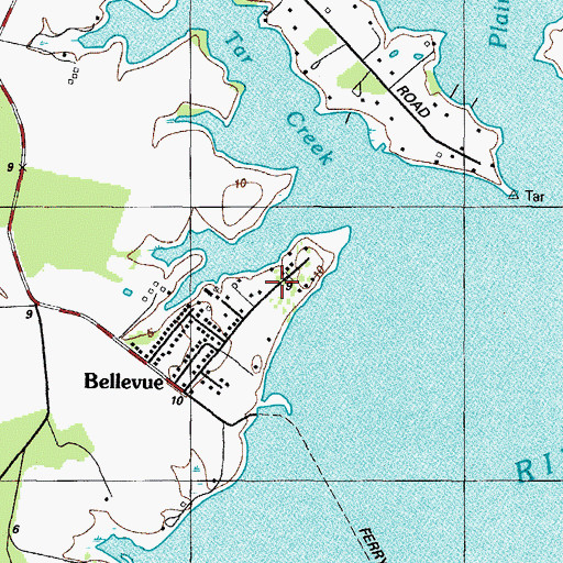 Topographic Map of Avonvue, MD