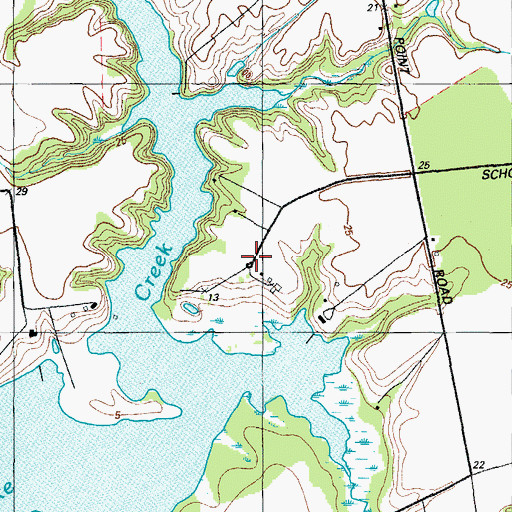 Topographic Map of Belmont Landing, MD