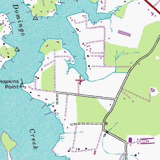 Topographic Map of Beverly Farm, MD