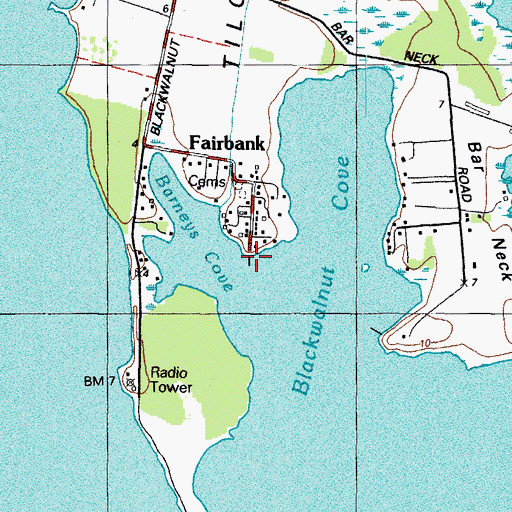 Topographic Map of Blackwalnut Landing, MD