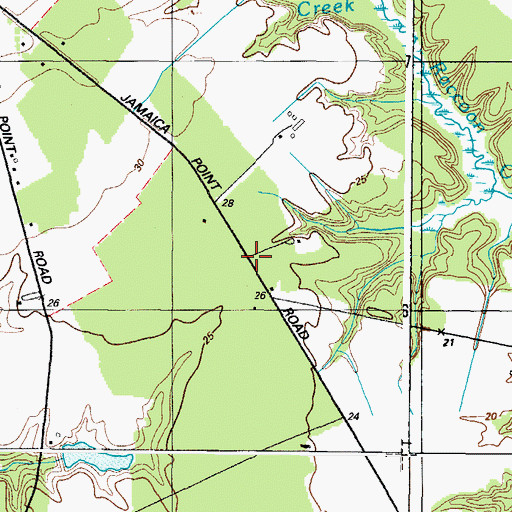 Topographic Map of Bristolwood, MD