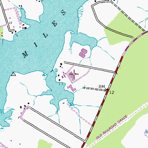 Topographic Map of Calhoon Meba Engineering School, MD