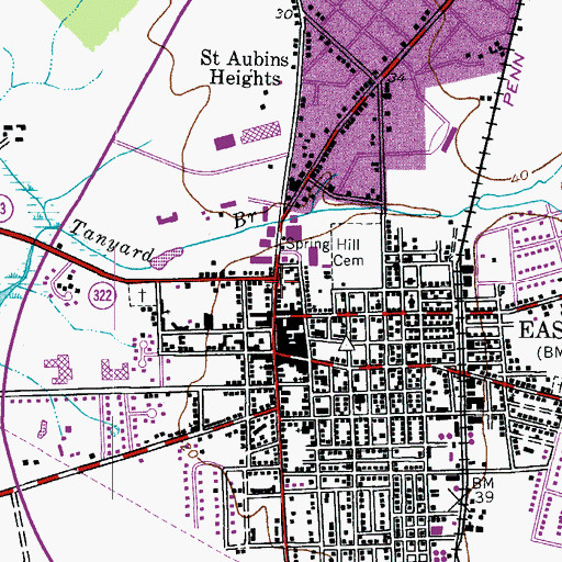 Topographic Map of Calvary Methodist Protestant Church, MD