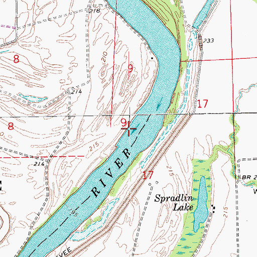 Topographic Map of Pipkin Bar, AR