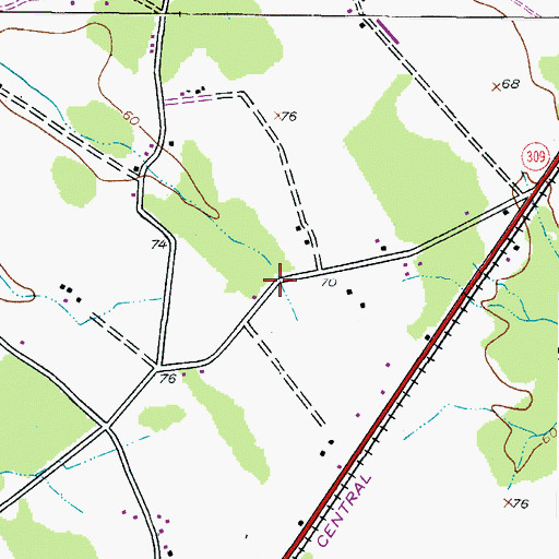 Topographic Map of Chapel Station, MD