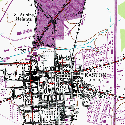 Topographic Map of Childrens Home of the Eastern Shore, MD