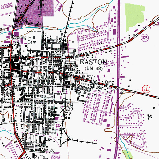 Topographic Map of Church of God, MD