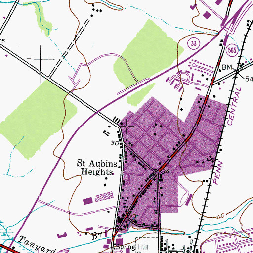 Topographic Map of Church of the Nazarene, MD