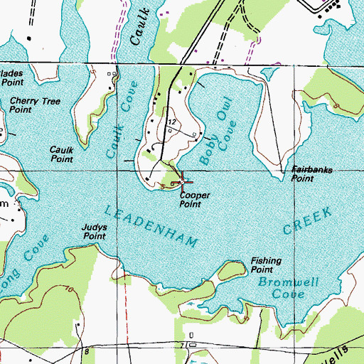 Topographic Map of Cooper Point, MD