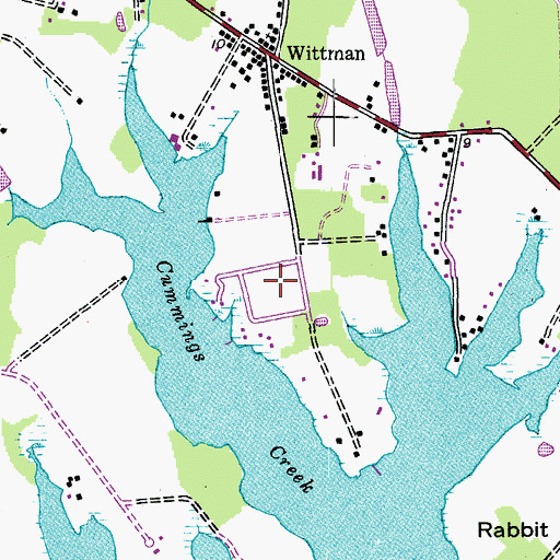 Topographic Map of Crescendo, MD