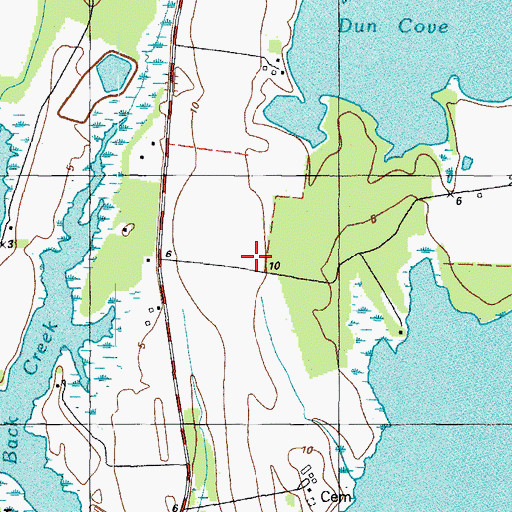 Topographic Map of Deep Harbour Farm Estates, MD