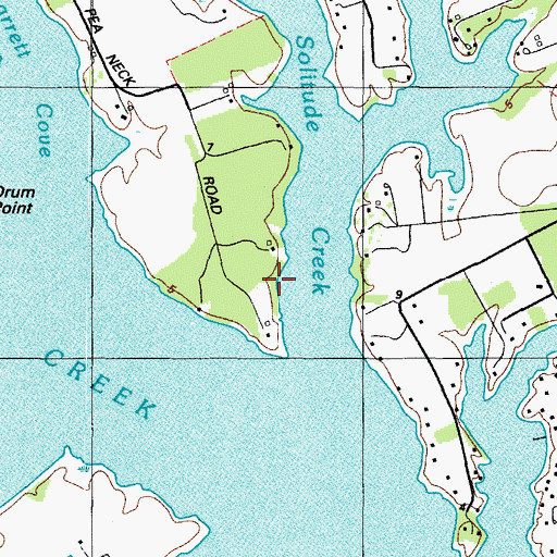 Topographic Map of Edgeview, MD