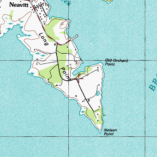 Topographic Map of Elston Shores, MD