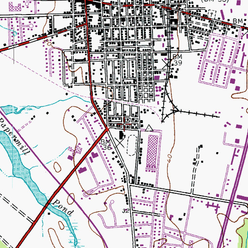 Topographic Map of First Baptist Church, MD