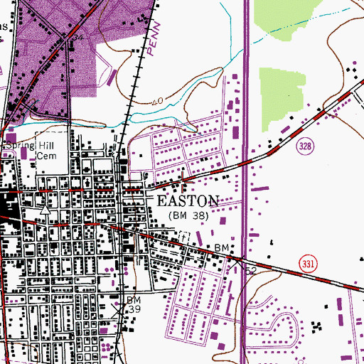 Topographic Map of First Wesleyan Church, MD