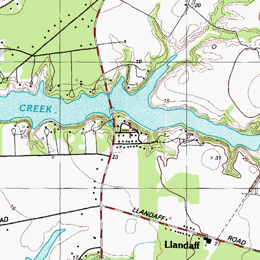 Topographic Map of Gilnock Hall, MD