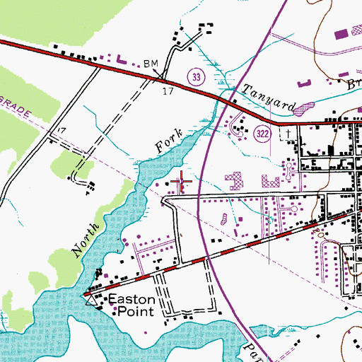 Topographic Map of Glenwood Heights, MD