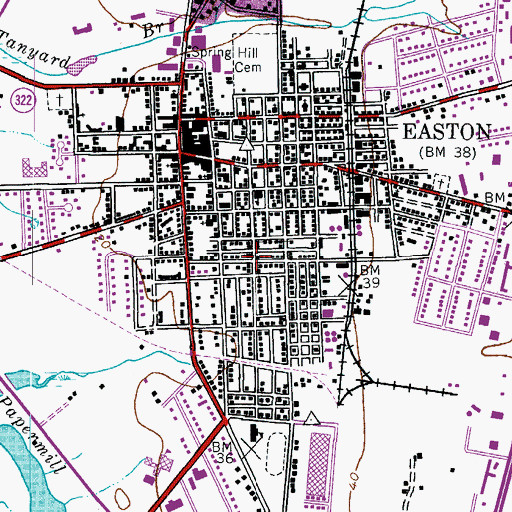 Topographic Map of Grace Lutheran Church, MD
