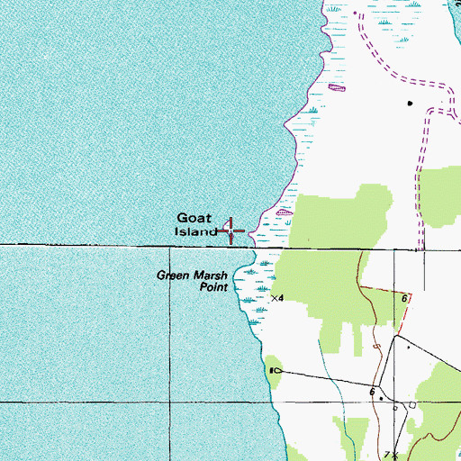 Topographic Map of Great Marsh Point, MD