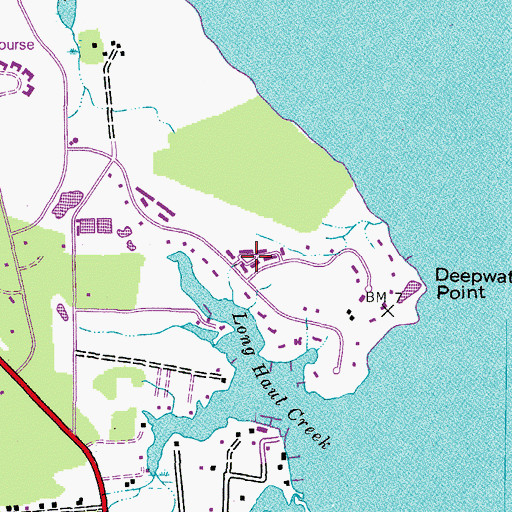 Topographic Map of Gullwing Villas, MD