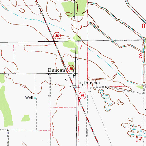 Topographic Map of Saint Luke Church, AR