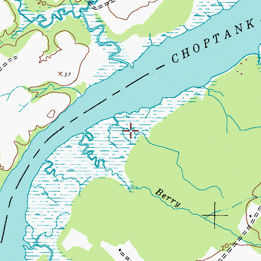 Topographic Map of High Banks, MD