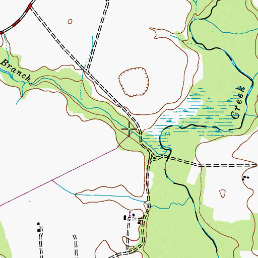 Topographic Map of Highfield Creek, MD