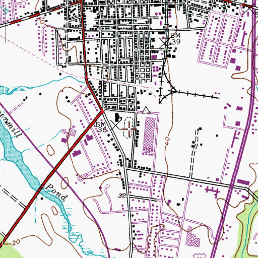 Topographic Map of Idlewild Park, MD