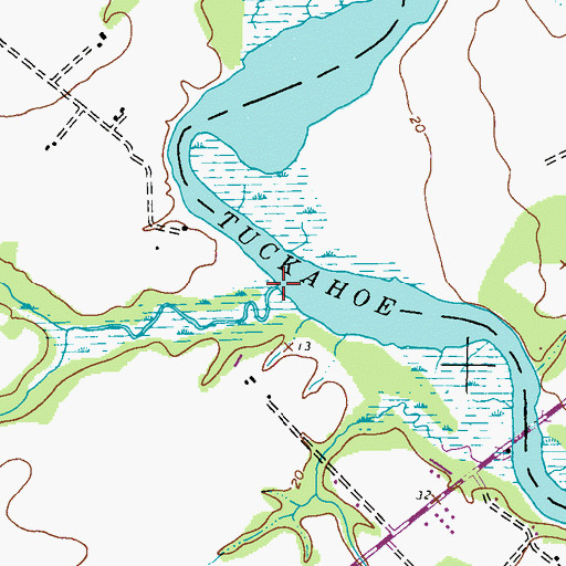 Topographic Map of Jadwins Creek, MD