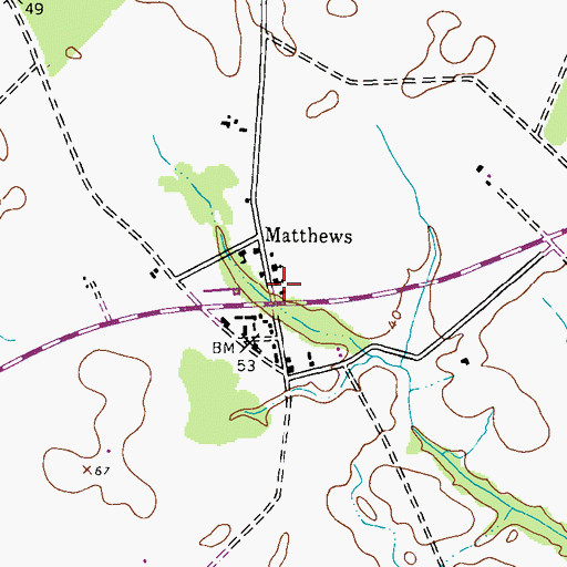 Topographic Map of Kings Creek Church, MD