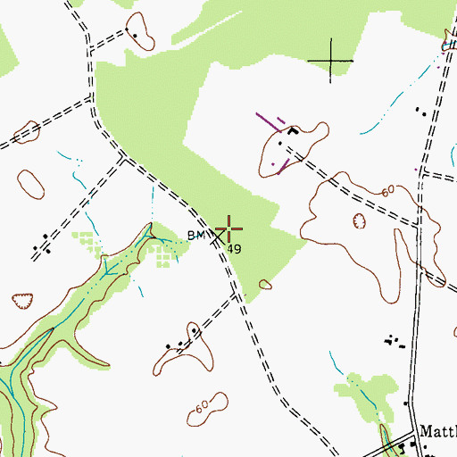 Topographic Map of Kitty Corner Park, MD