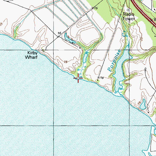 Topographic Map of Little Creek, MD