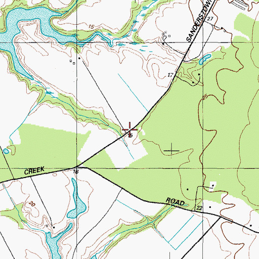 Topographic Map of Locust Grove, MD