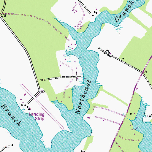 Topographic Map of Mallard Point, MD
