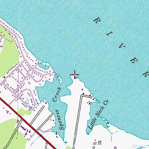 Topographic Map of Maiden Point, MD
