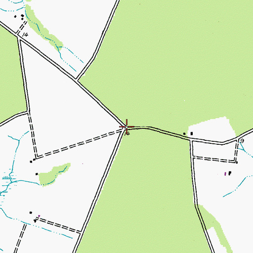 Topographic Map of Meeting House Corner, MD