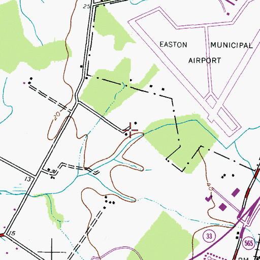 Topographic Map of Mistletoe Hall, MD