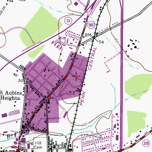 Topographic Map of Mount Pleasant, MD